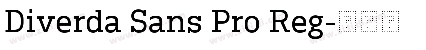 Diverda Sans Pro Reg字体转换